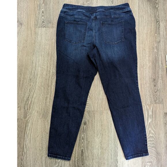 Maurices Women's Plus Size High Rise Dark Wash Skinny Stretch Jeans Size 22W Reg - Picture 5 of 6